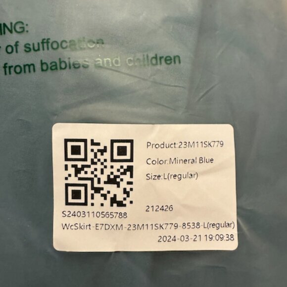 NWT Halara Mineral Blue Flowy Skirt with Built in Shorts! - Picture 8 of 8